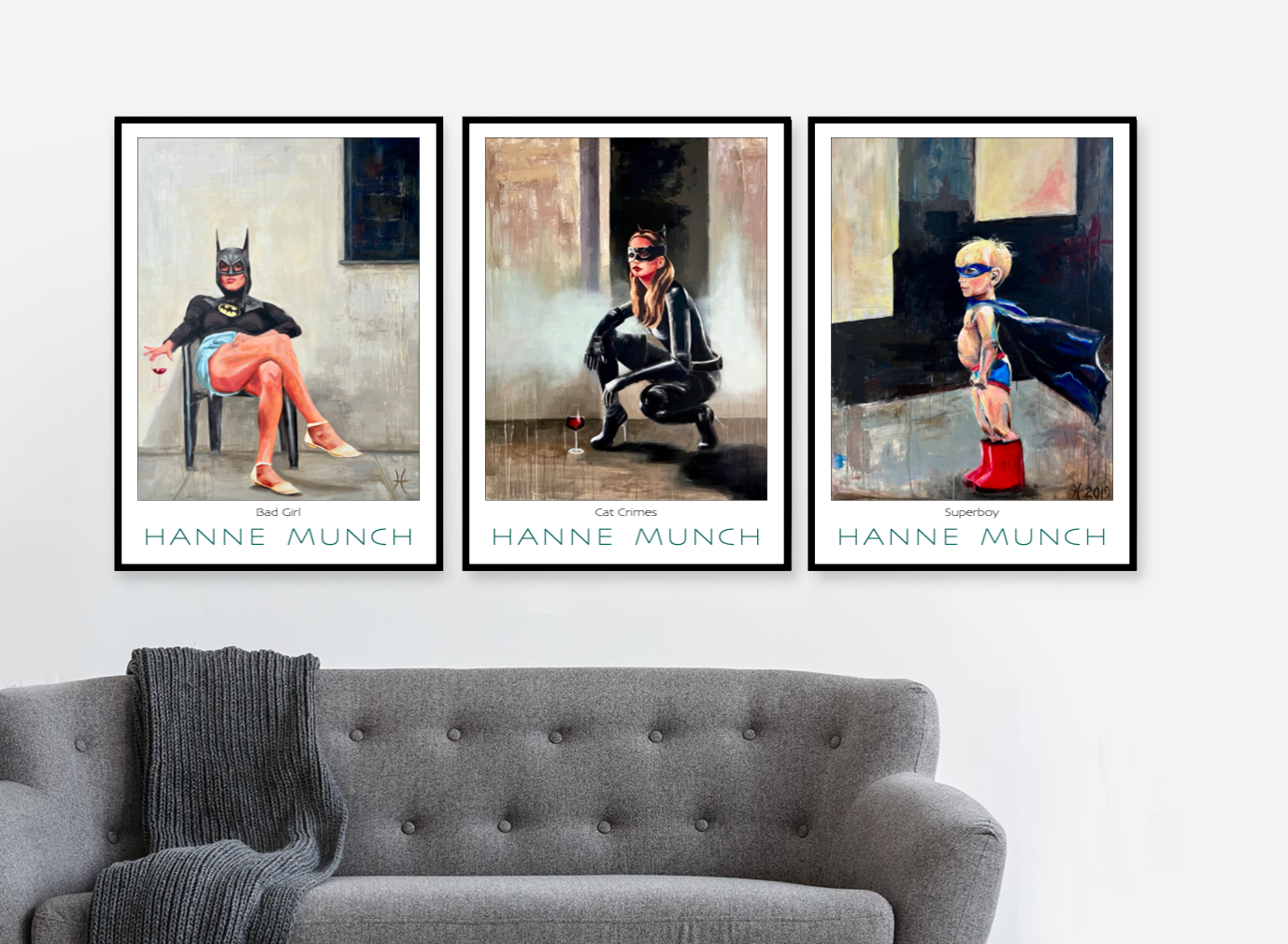 Super Boy plakat by Hanne Munch