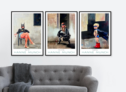 Super Boy plakat by Hanne Munch