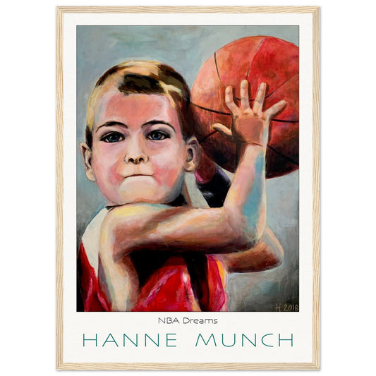 NBA Dreams plakat by Hanne Munch